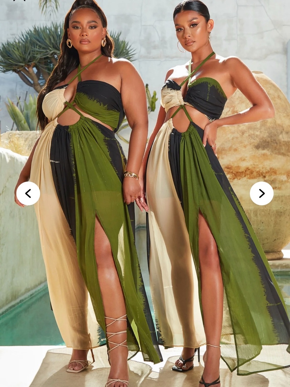 Fashion Nova Gypsy Love Maxi Dress. Size L